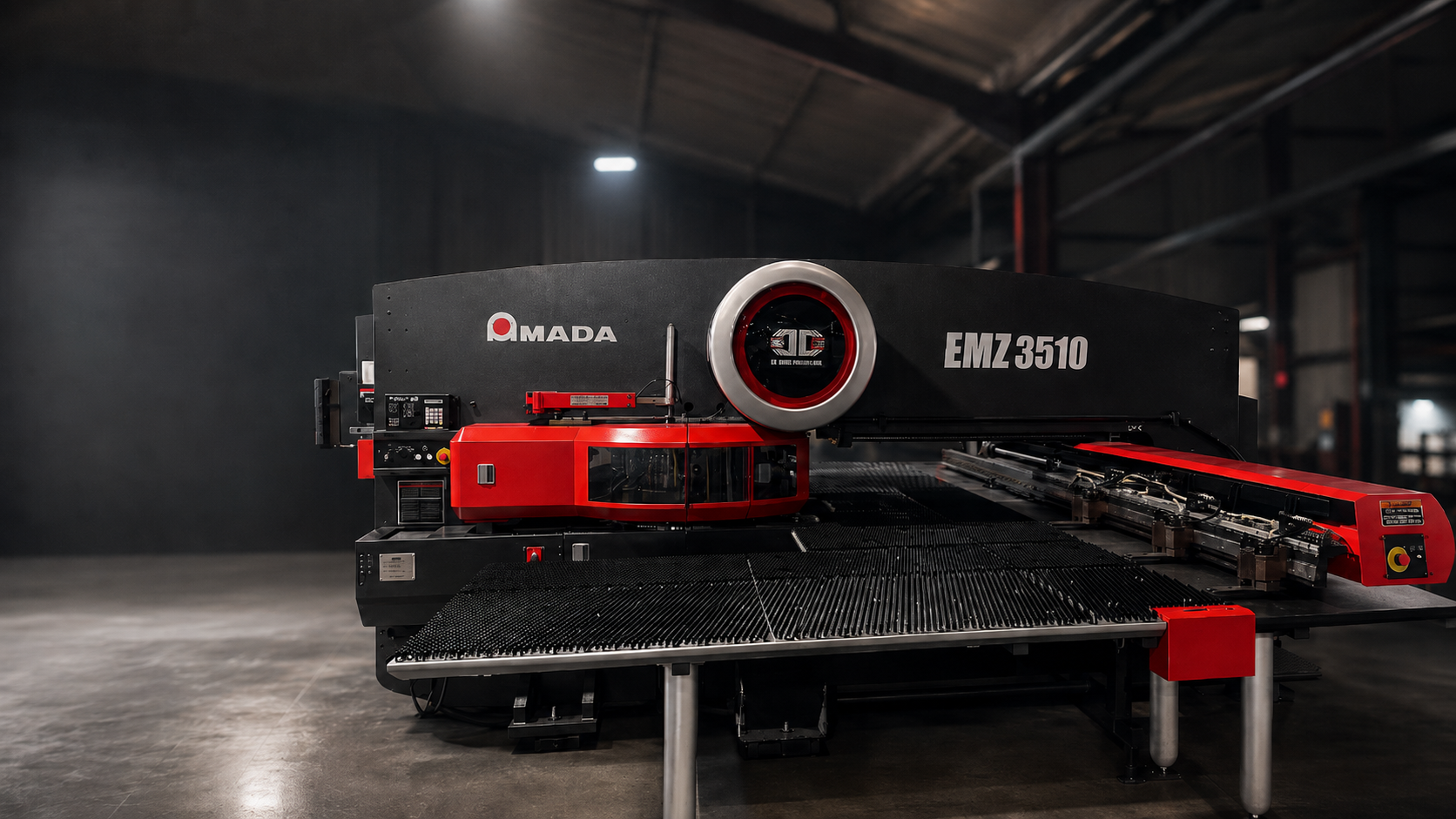 Amada EMZ 3510 — 30-tonne electric turret punch at Bolton Sheetmetal Ltd